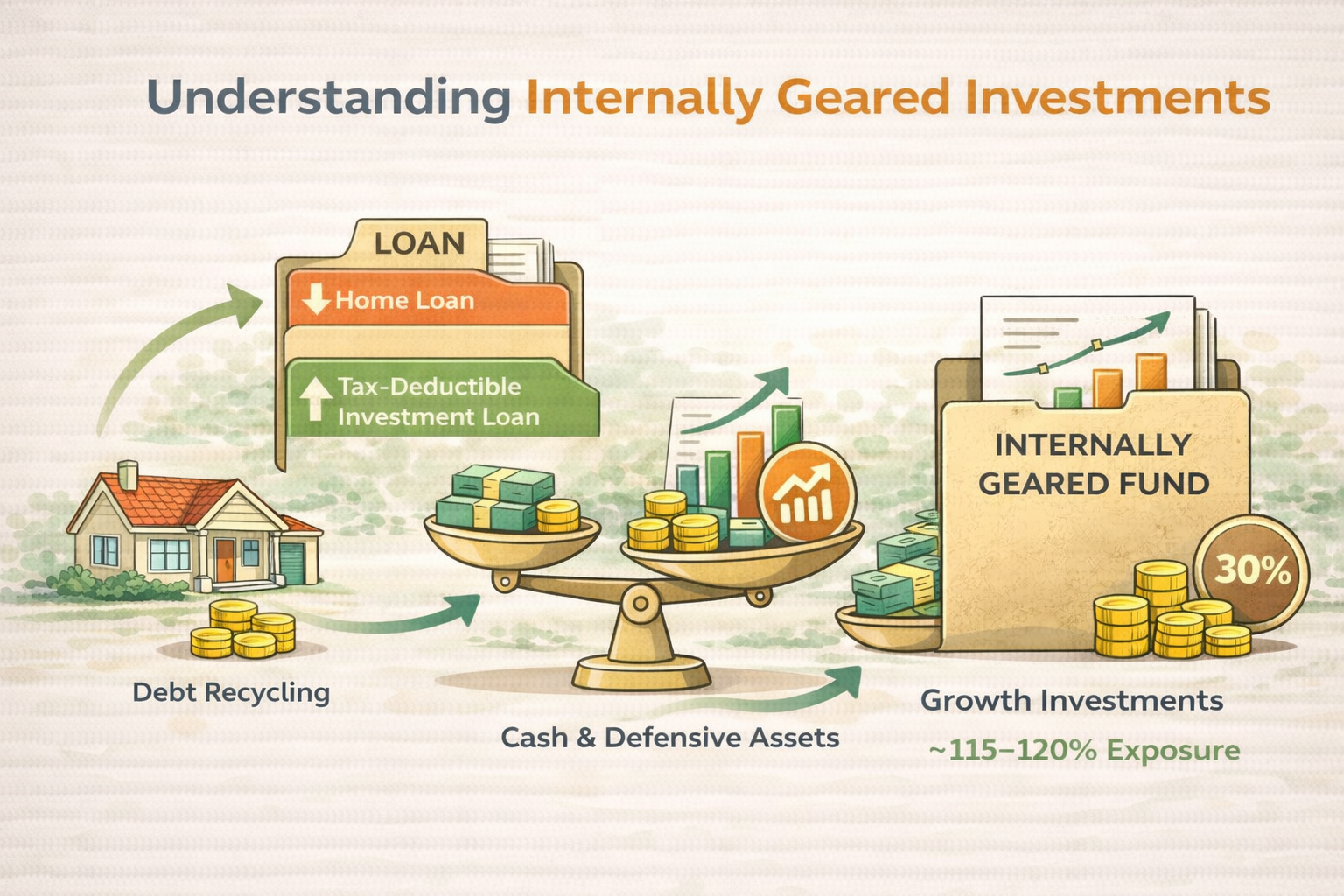 Using Internal Gearing to Enhance a Debt Recycling Strategy